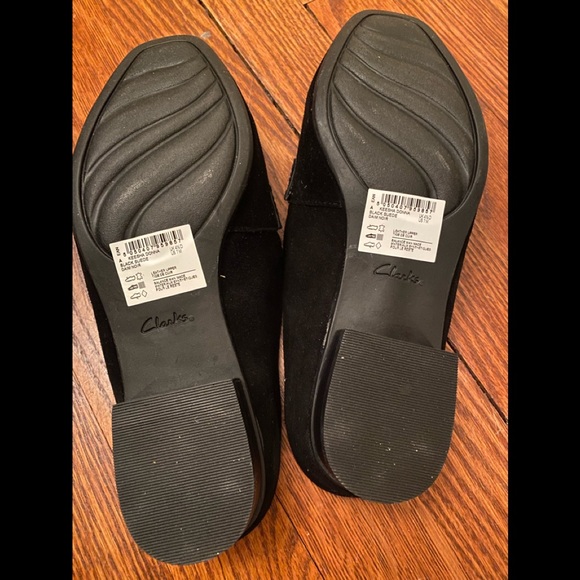 Clark’s Keesha Donna Black Suede Mule. New with Box, Never warn, Smoke free home - Picture 6 of 12